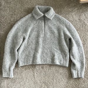 Wilfred Free Alpaca Wool Half Zip Sweater